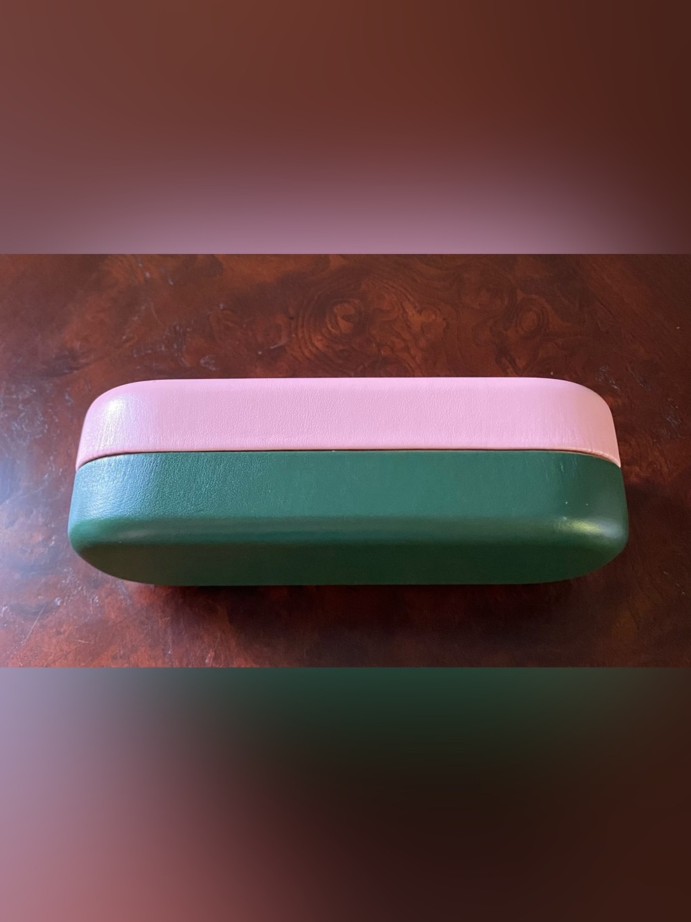 kate spade NY Glasses/Sunglasses Case,  Pink and Hunter Green - Picture 6 of 9